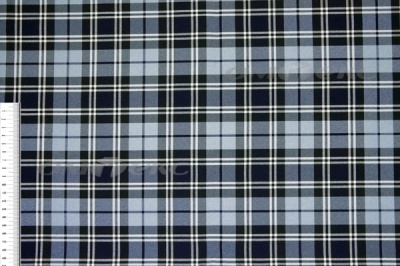Ткань костюмная клетка Т7274 2004, 220 гр/м2, шир.150см, цвет т.синий/гол/бел - купить в Уссурийске. Цена 