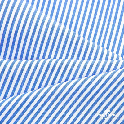 Ткань сорочечная Полоска Кенди, 115 г/м2, 58% пэ,42% хл, шир.150 см, цв.3-синий, (арт.110) - купить в Уссурийске. Цена 306.69 руб.