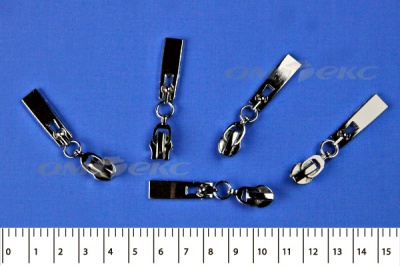 Слайдер декоративный, металлический №1/спираль Т7/никель - купить в Уссурийске. Цена: 6.29 руб.