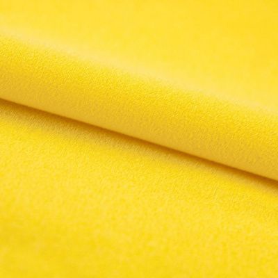 Креп стрейч Амузен 12-0752, 85 гр/м2, шир.150см, цвет жёлтый - купить в Уссурийске. Цена 194.07 руб.