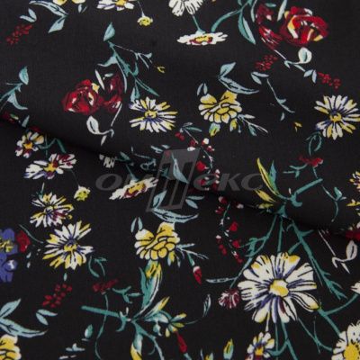 Плательная ткань "Фламенко" 6.2, 80 гр/м2, шир.150 см, принт растительный - купить в Уссурийске. Цена 239.03 руб.