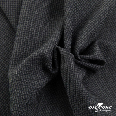 Ткань костюмная Пье-де-пуль 24013, 210 гр/м2, шир.150см, цвет т.серый - купить в Уссурийске. Цена 334.18 руб.