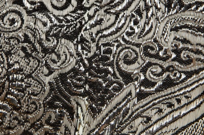 Ткань костюмная жаккард №11, 140 гр/м2, шир.150см, цвет тем.серебро - купить в Уссурийске. Цена 383.29 руб.