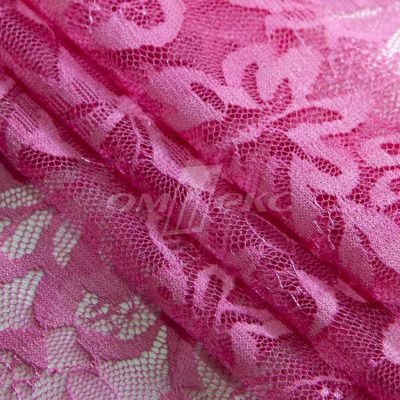 Кружевное полотно стрейч XD-WINE, 100 гр/м2, шир.150см, цвет розовый - купить в Уссурийске. Цена 1 851.10 руб.
