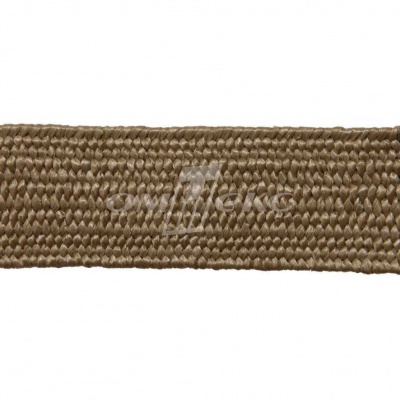 Тесьма отделочная полипропиленовая плетеная эластичная #2, шир. 40мм, цв.- соломенный - купить в Уссурийске. Цена: 50.99 руб.