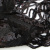 Трикотажное полотно с пайетками, шир.130 см, #311-бахрома чёрная - купить в Уссурийске. Цена 1 183.35 руб.