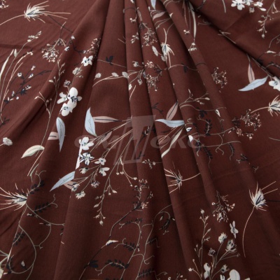 Плательная ткань "Фламенко" 2.2, 80 гр/м2, шир.150 см, принт растительный - купить в Уссурийске. Цена 239.03 руб.