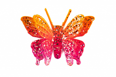 Бабочка декоративная пластиковая #10 - купить в Уссурийске. Цена: 7.09 руб.