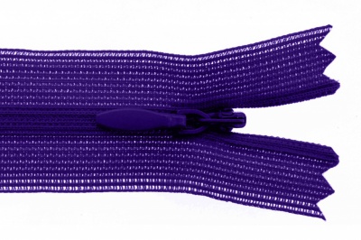 Молния потайная Т3 866, 20 см, капрон, цвет фиолетовый - купить в Уссурийске. Цена: 5.27 руб.