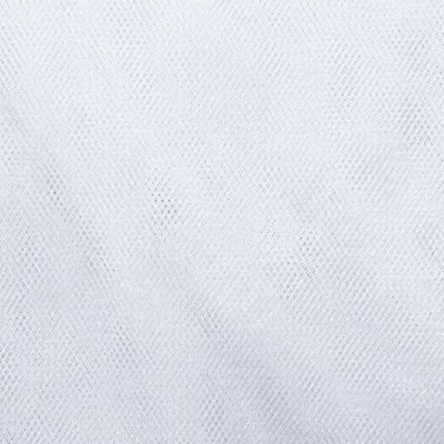 Трикотажное полотно Тюль Кристалл, 100% полиэфир, 16-01/белый, 15гр/м2, шир.160см. - купить в Уссурийске. Цена 129.70 руб.