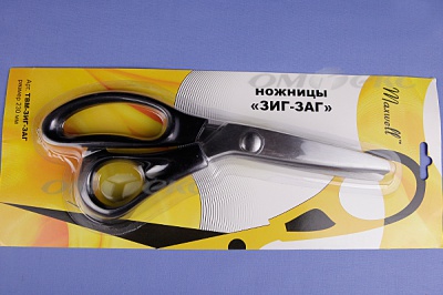 Ножницы ЗИГ-ЗАГ "MAXWELL" 230 мм - купить в Уссурийске. Цена: 1 041.25 руб.