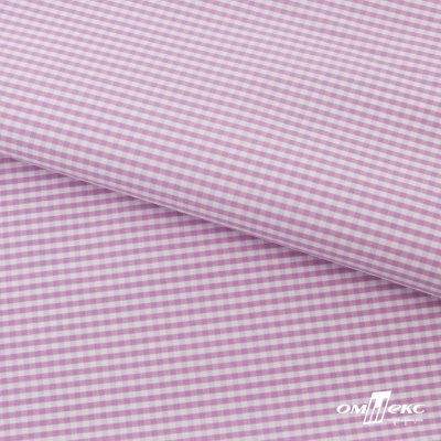Ткань сорочечная Клетка Виши, 115 г/м2, 58% пэ,42% хл, шир.150 см, цв.1-розовый, (арт.111) - купить в Уссурийске. Цена 306.69 руб.
