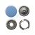 Кнопка рубашечная (закрытая) 9,5мм - эмаль, цв.182 - св.голубой - купить в Уссурийске. Цена: 5.74 руб.