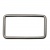 Рамка металлическая прямоугольная, 40 х 15 мм- тём.никель - купить в Уссурийске. Цена: 4.60 руб.