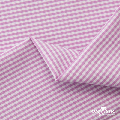 Ткань сорочечная Клетка Виши, 115 г/м2, 58% пэ,42% хл, шир.150 см, цв.1-розовый, (арт.111) - купить в Уссурийске. Цена 306.69 руб.