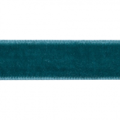Лента бархатная нейлон, шир.12 мм, (упак. 45,7м), цв.65-изумруд - купить в Уссурийске. Цена: 392 руб.