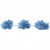 Тесьма плетеная "Рюш", упак. 9,14 м, цвет голубой - купить в Уссурийске. Цена: 45.87 руб.
