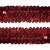 Тесьма с пайетками 3, шир. 30 мм/уп. 25+/-1 м, цвет красный - купить в Уссурийске. Цена: 1 087.39 руб.