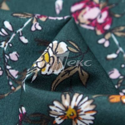 Плательная ткань "Фламенко" 6.1, 80 гр/м2, шир.150 см, принт растительный - купить в Уссурийске. Цена 241.49 руб.