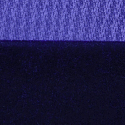 Бархат стрейч №14, 240 гр/м2, шир.160 см, (2,6 м/кг), цвет т.синий - купить в Уссурийске. Цена 740.88 руб.