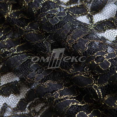 Кружевное полотно XD LACE 1-4, 80 гр/м2, шир.150см, цвет чёрный - купить в Уссурийске. Цена 245.94 руб.