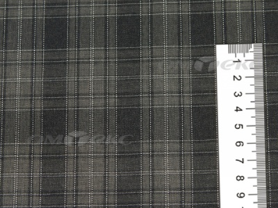 Ткань костюмная клетка 25235 2004, 185 гр/м2, шир.150см, цвет серый/бел - купить в Уссурийске. Цена 
