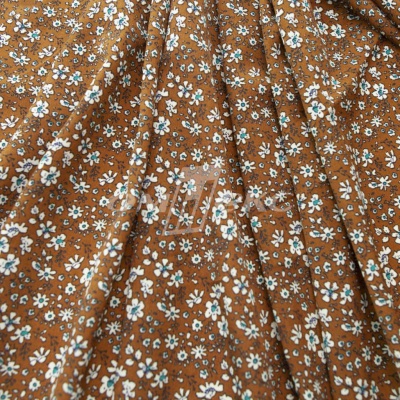 Плательная ткань "Фламенко" 11.1, 80 гр/м2, шир.150 см, принт растительный - купить в Уссурийске. Цена 239.03 руб.
