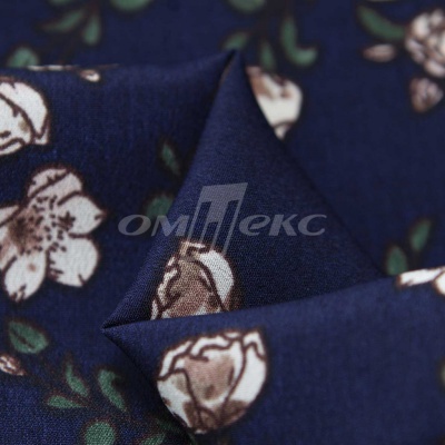 Плательная ткань "Фламенко" 3.2, 80 гр/м2, шир.150 см, принт растительный - купить в Уссурийске. Цена 239.03 руб.