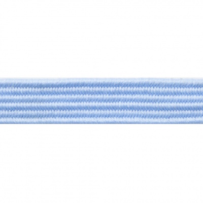 Резиновые нити с текстильным покрытием, шир. 6 мм ( упак.30 м/уп), цв.- 108-голубой - купить в Уссурийске. Цена: 155.22 руб.