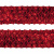 Тесьма с пайетками 3, шир. 35 мм/уп. 25+/-1 м, цвет красный - купить в Уссурийске. Цена: 1 308.30 руб.